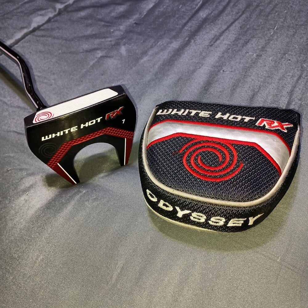 Odyssey White Hot Rx 7 34.5" Putter Steel Shaft Golf Club W/ Original Head Cover